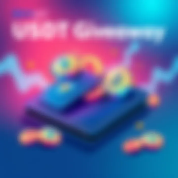 Illustration of a digital wallet with USDT tokens representing the giveaway on BitMart