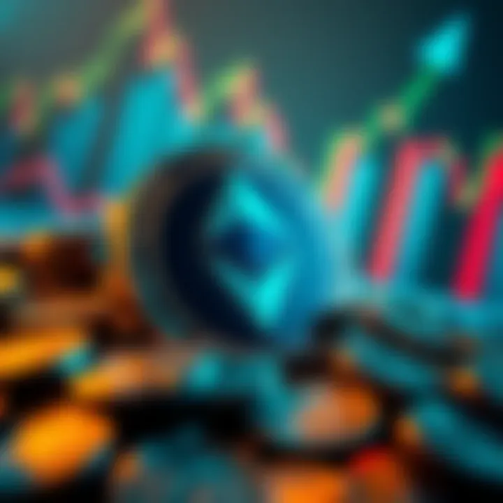 BitMine logo with Ether coins and a financial growth chart in the background