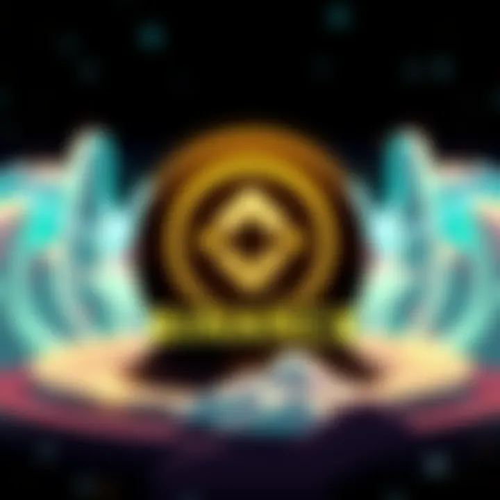 Graphic showing BITTORRENTCoin logo with Binance logo and a snowball effect illustration