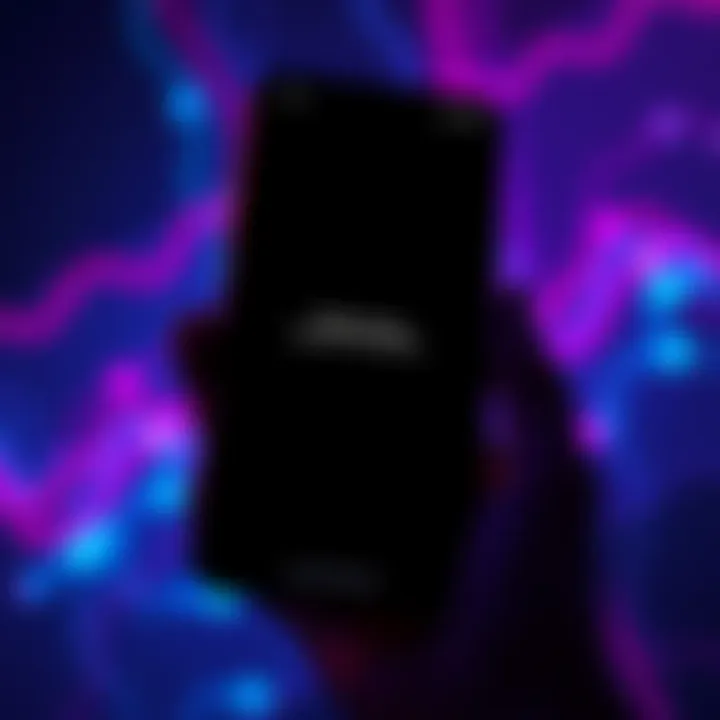 A smartphone screen displaying a black screen error while trying to swap vLavita tokens in the Theta wallet app.
