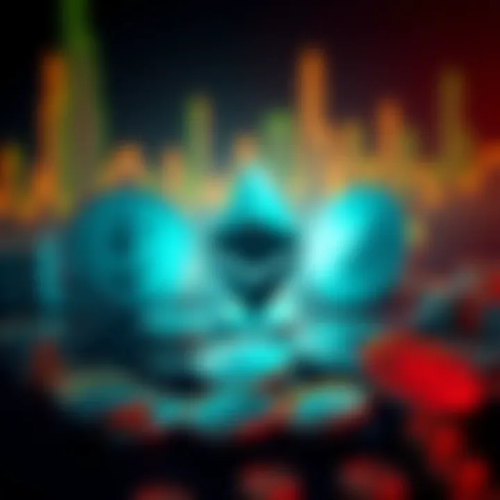 Logos of BlackRock, Fidelity, and Grayscale with Ethereum symbols symbolizing a major investment