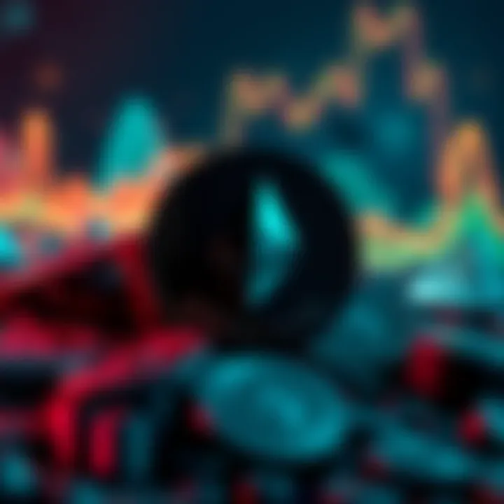 BlackRock logo with Ethereum coins representing cryptocurrency investment