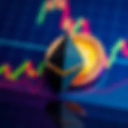 BlackRock's logo with Ethereum symbol and a financial chart background