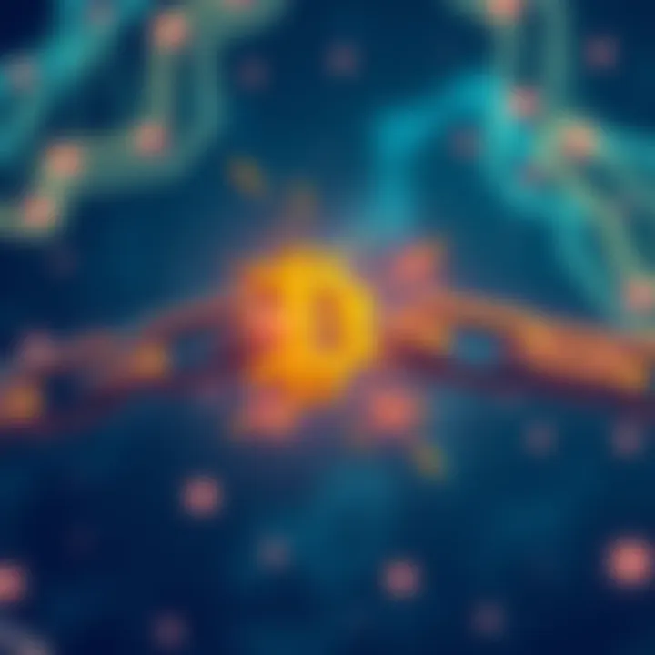 An illustration showing a broken blockchain link with a cryptocurrency symbol, highlighting the issue of irreversible transactions and security concerns.