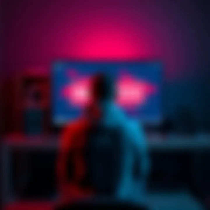 A frustrated person sitting in front of a computer with a blocked sign on the screen, representing issues with account creation.