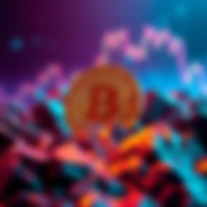 BNB cryptocurrency logo overtaking XRP logo, symbolizing BNB becoming the third largest cryptocurrency