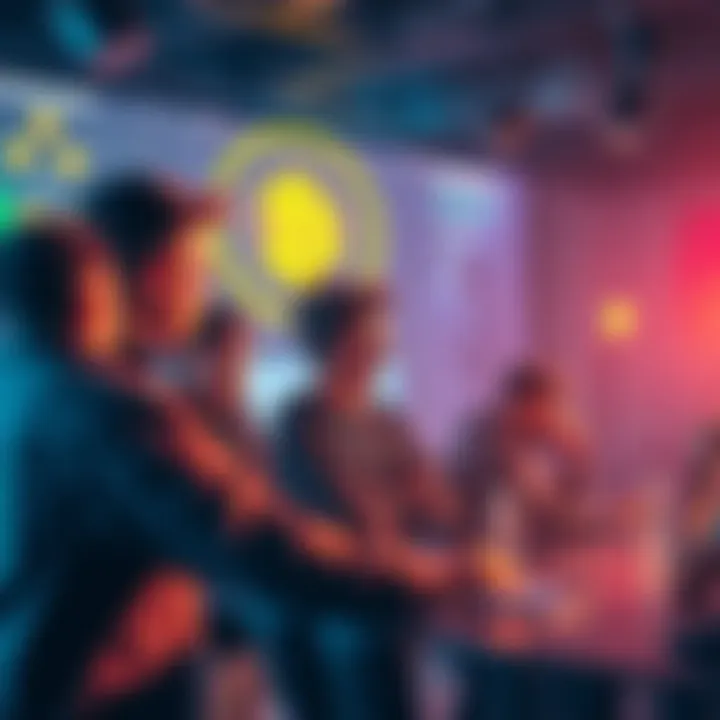 A group of cryptocurrency enthusiasts discussing Compound developments at a digital forum.