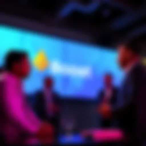 Executives from Boost Mobile and Cardano discussing a partnership