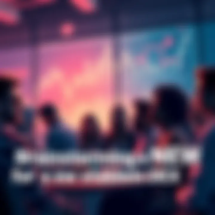 A group of diverse people brainstorming ideas for naming a decentralized exchange for stablecoins, showing creativity and collaboration.