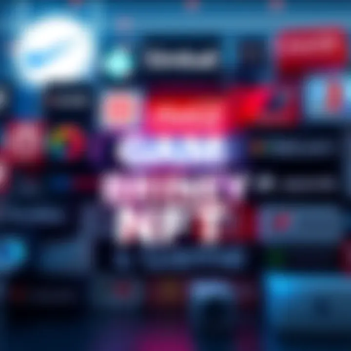 A visual representation of various well-known brands with their logos and NFT artwork, highlighting the growth in the NFT market.