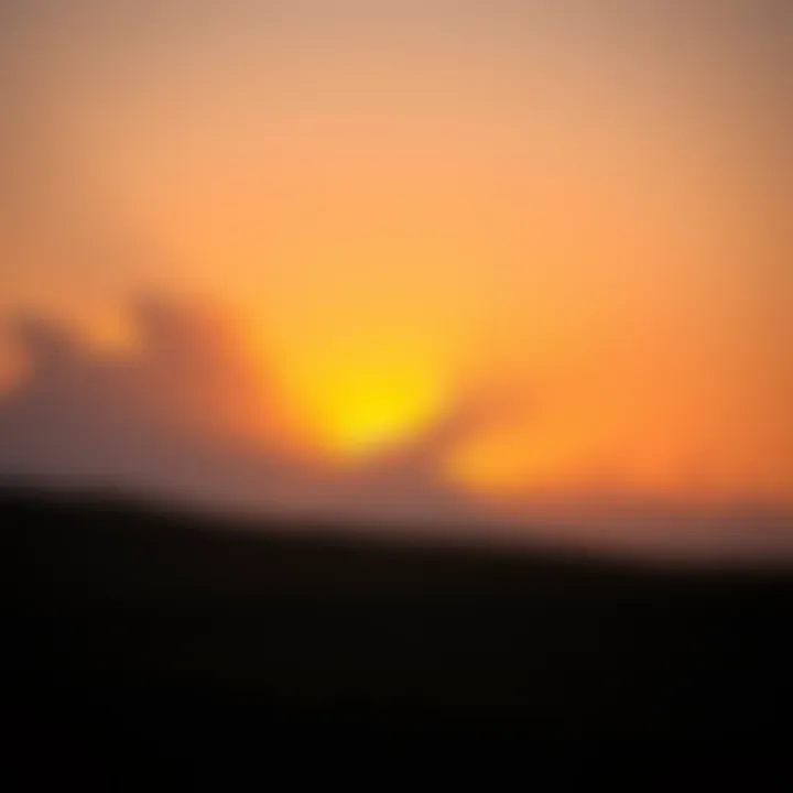 A beautiful sunrise with warm colors illuminating the sky, symbolizing a fresh start and positive energy for the day.