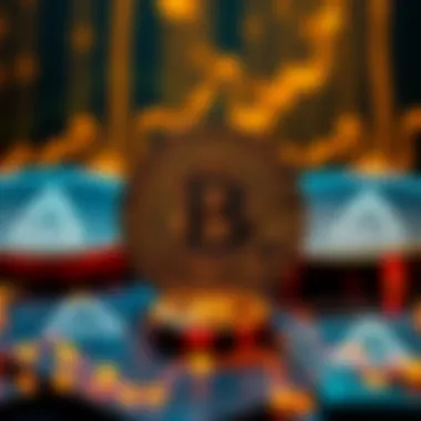 A graphic showing the conversion process from Bitcoin (BTC) to Wrapped Bitcoin (wBTC) with symbols representing decentralized finance (DeFi) protocols like Aave