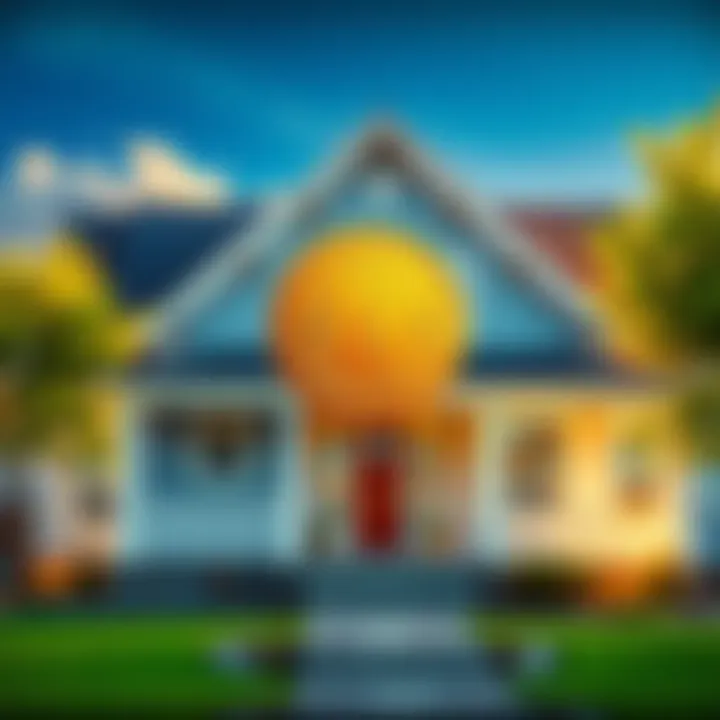 A graphic showing a house with Buttcoin symbol overlaid, representing the use of cryptocurrency as collateral for mortgages