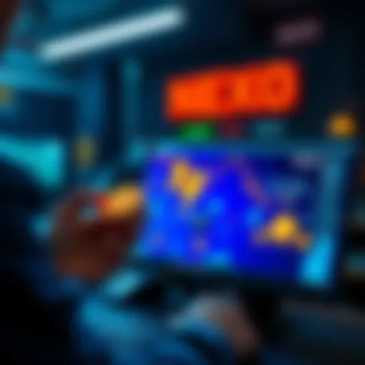 Person purchasing Nexo Token online on a computer with various cryptocurrency exchange icons visible