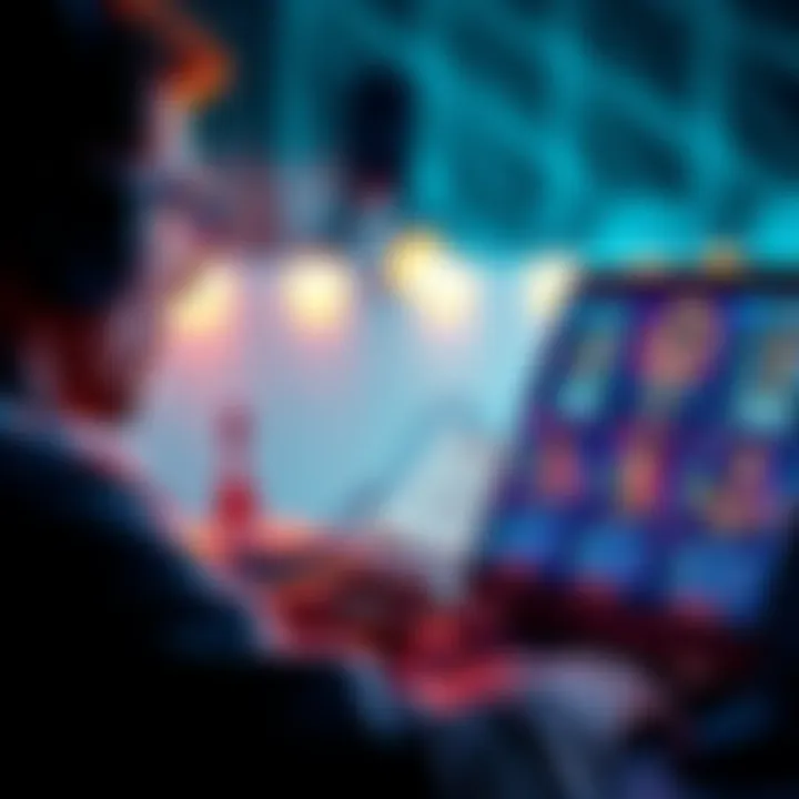 A person looking at a laptop screen with Sorare player cards displayed, contemplating purchases for the next season.