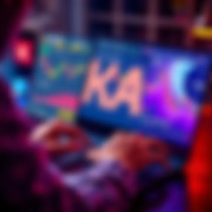 A person using a laptop with cryptocurrency charts on the screen, looking at a bank statement and considering alternatives to buy KAS in Australia.