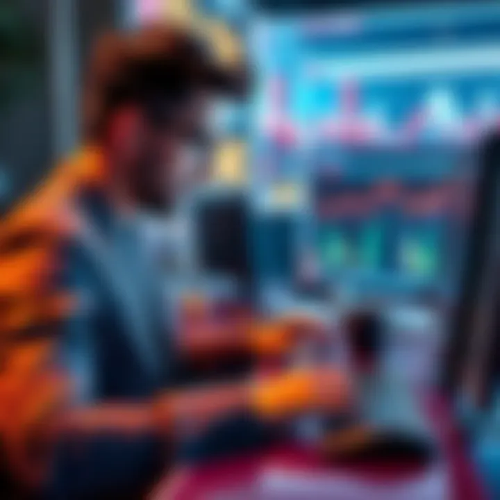 Person using a computer to buy Kaspa cryptocurrency for their Ledger wallet
