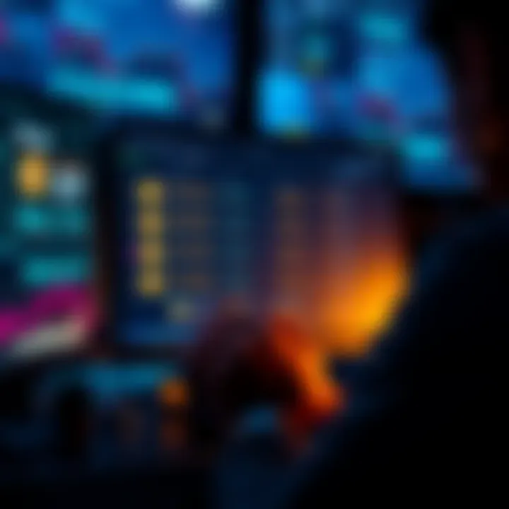 A person looking at a computer screen showing Bitcoin exchange options with low fees