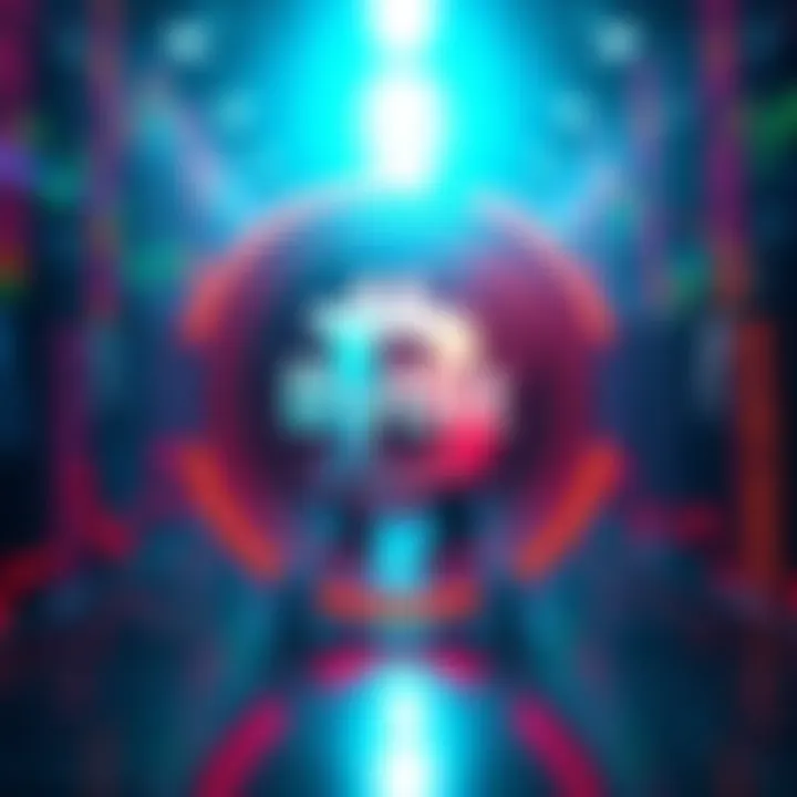 Logo of Bybit with stock market icons representing global trading
