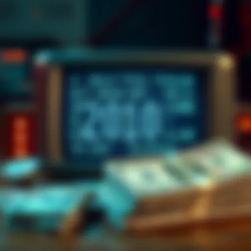 A vintage captcha screen displaying characters and a stack of cash next to it, symbolizing the newfound value of old digital tasks.