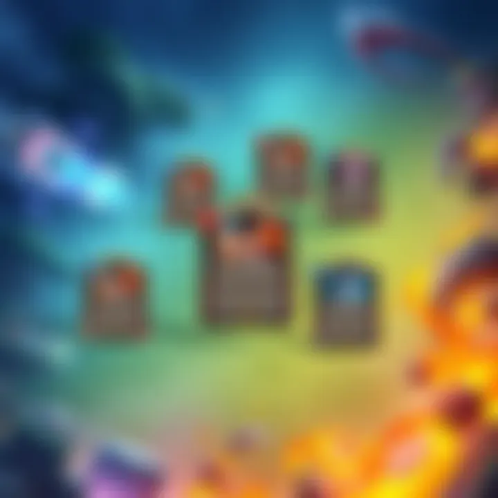 Illustration showing multiple lineups with the same card being used in different configurations