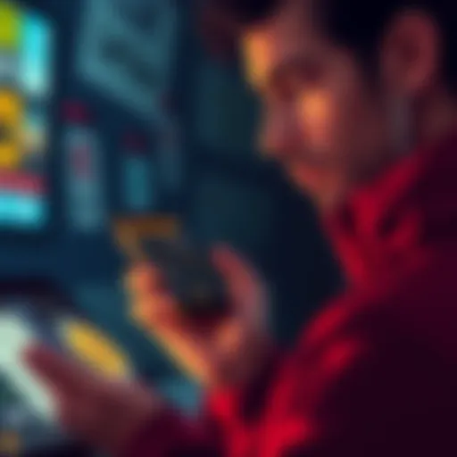 A person holding a smartphone showing a Dogecoin balance, looking pensive about selling their investment.