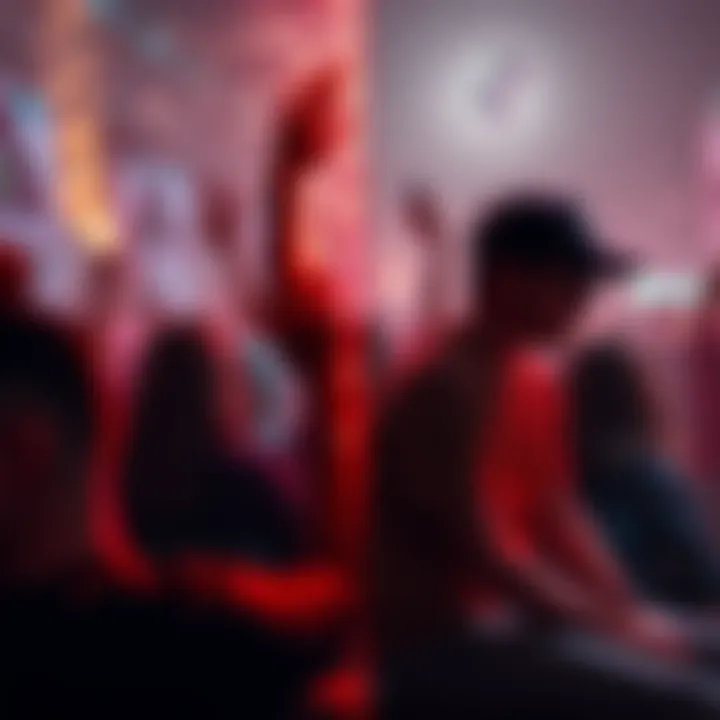 A split scene showing people celebrating altcoin highs on one side while others sit in quiet reflection, highlighting contrasting emotions in the crypto community.
