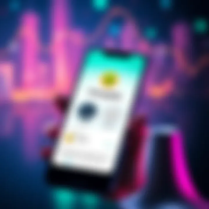 A smartphone displaying the Changelly app interface with Bitcoin and Monero logos.