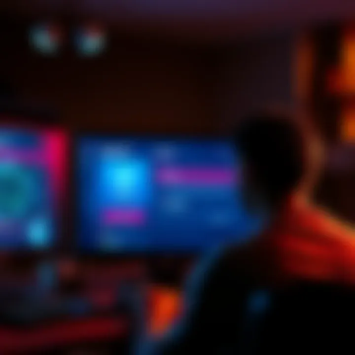 A person looking at a computer screen with the Sorare account settings open, showing the ID change process.