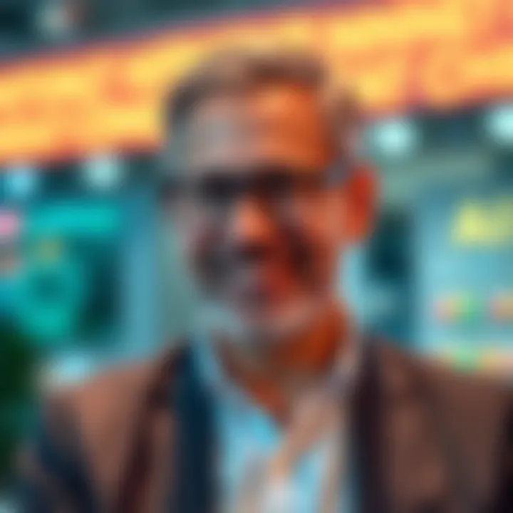 Charles Adkins smiles while discussing advancements in artificial intelligence.