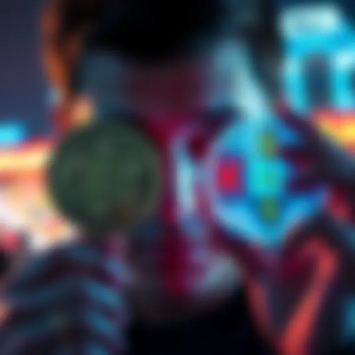 A person looking at two cryptocurrency options, BCH and XRP, considering which one to invest in for the long term.
