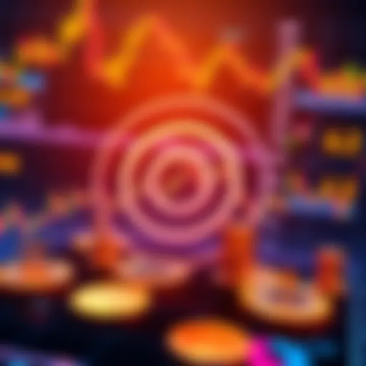 A digital graphic showing Circle's logo with financial charts and symbols of cryptocurrency, indicating an IPO launch.