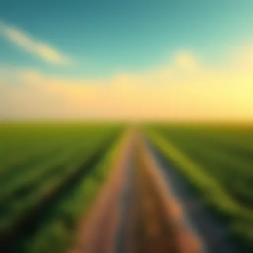 A simple road leading through green fields, symbolizing clarity and straightforwardness in life