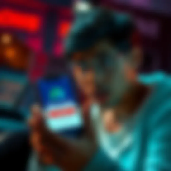 A person looking distressed while holding a smartphone with a Revolut logo, showing a message of account closure