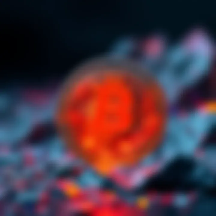 A digital coin showcasing a bright new design, replacing a meme image