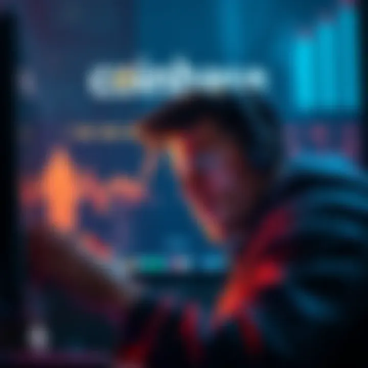 User facing difficulties with Bitcoin transfer on Coinbase using Ethereum, showing a locked screen and worried expression