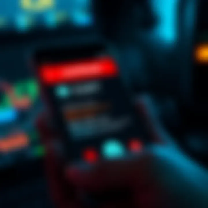A graphic showing a phone with spam call notifications, highlighting concerns over data security following the Coinbase breach.