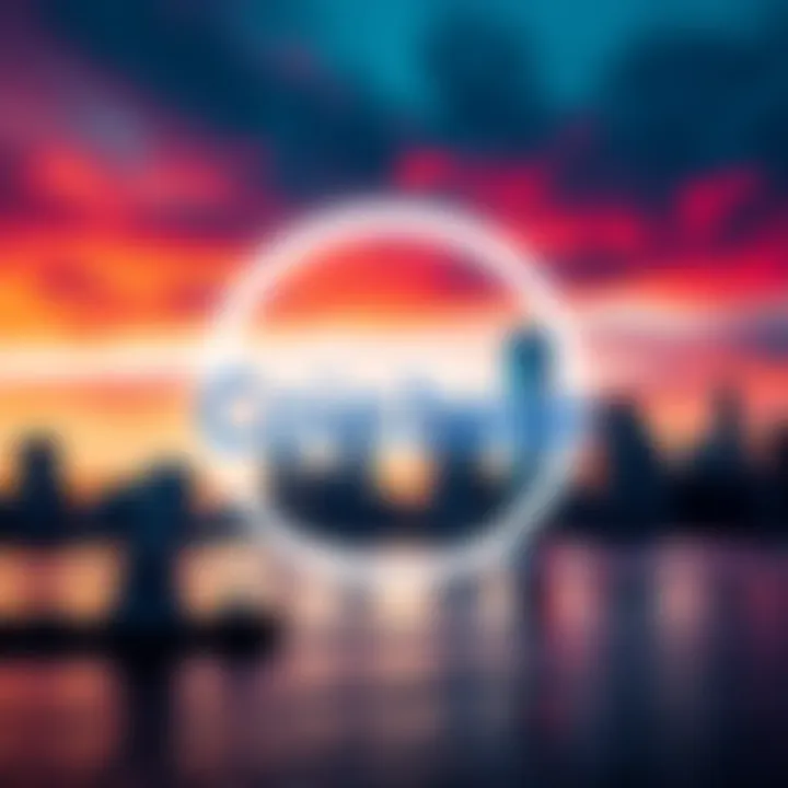 Coinbase logo with a New York City skyline in the background, symbolizing the launch of crypto staking services in the state.