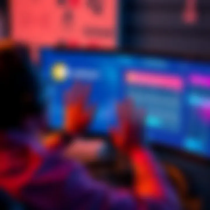 A frustrated person sitting in front of a computer, showing a Coinbase transaction screen with an error message, highlighting concerns over double charging and lost crypto.