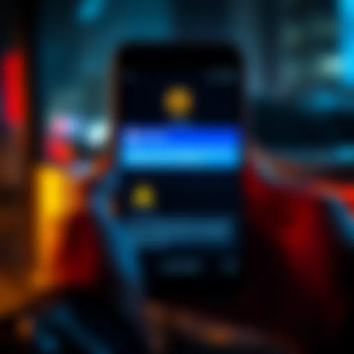 A smartphone displaying scam messages claiming access to a Coinbase account with warning symbols
