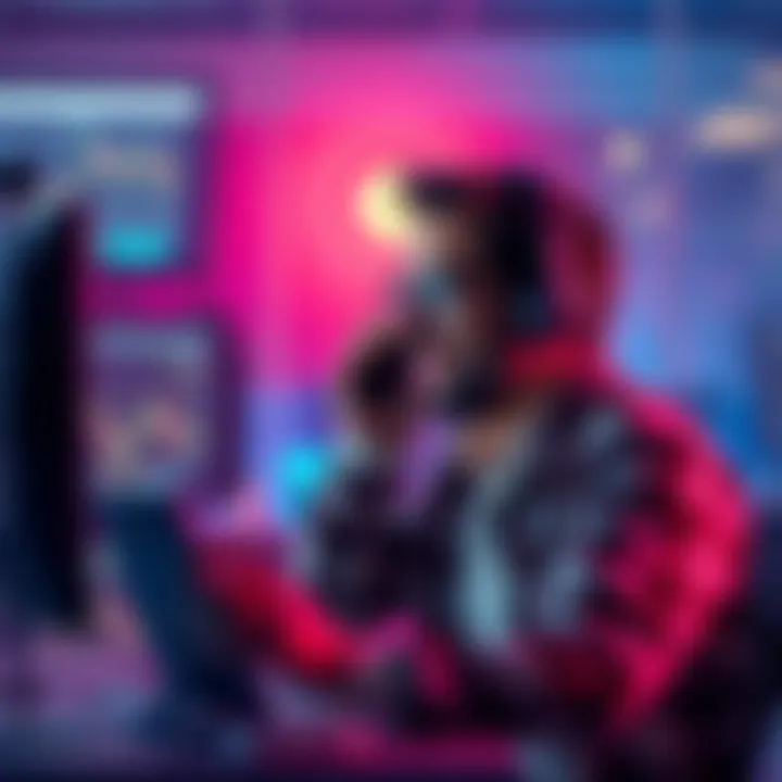 A person making a phone call while looking at a computer screen, celebrating after regaining access to their Coinbase account.