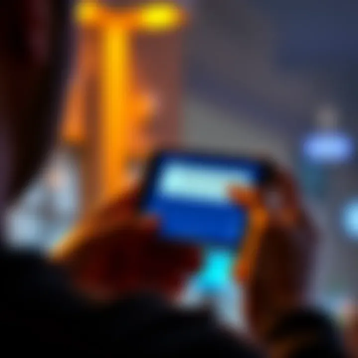 Person looking at a smartphone displaying a Coinbase Wallet balance error message after buying altcoins