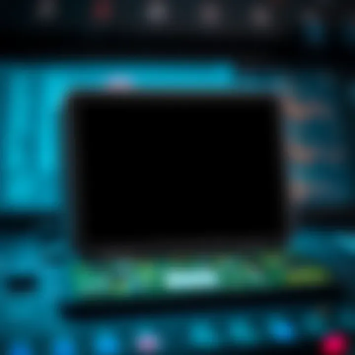 A ColdCard Q cryptocurrency wallet showing a black screen after being powered on, indicating a potential malfunction.