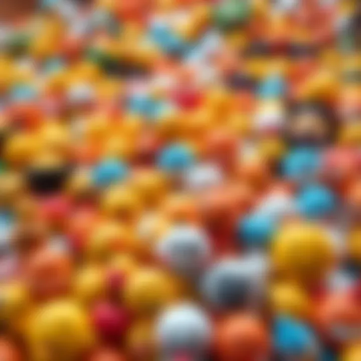 A vibrant display of 125 different emojis representing various emotions and activities, showcasing their diversity in digital communication.
