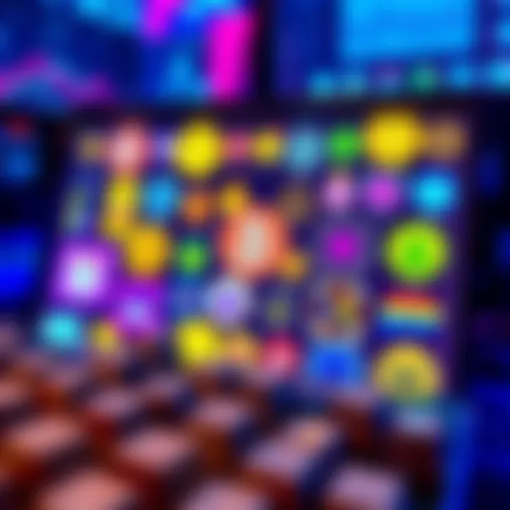 A collection of vibrant memecoin NFTs displayed on a digital screen, showcasing various playful designs and tokens.