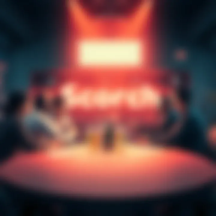 A group of people discussing cryptocurrency and Scorch Token experiences at a round table