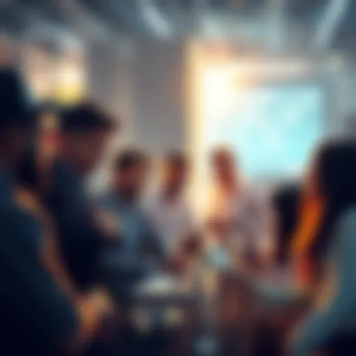 People engaging in a discussion about current events and trading strategies.