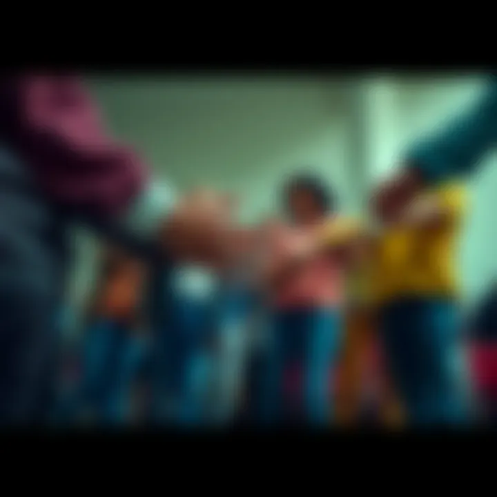 A diverse group of people standing together with linked hands, showcasing unity and determination to create positive change in their community for 2025