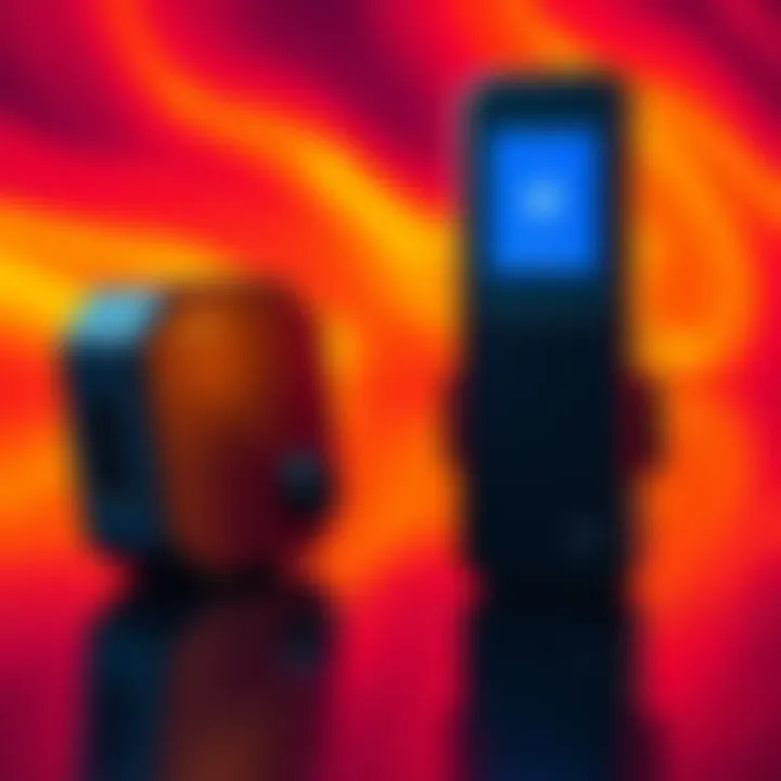 A side-by-side view of the Nano X and Trezor Safe 3 devices, highlighting their differing build qualities and designs.