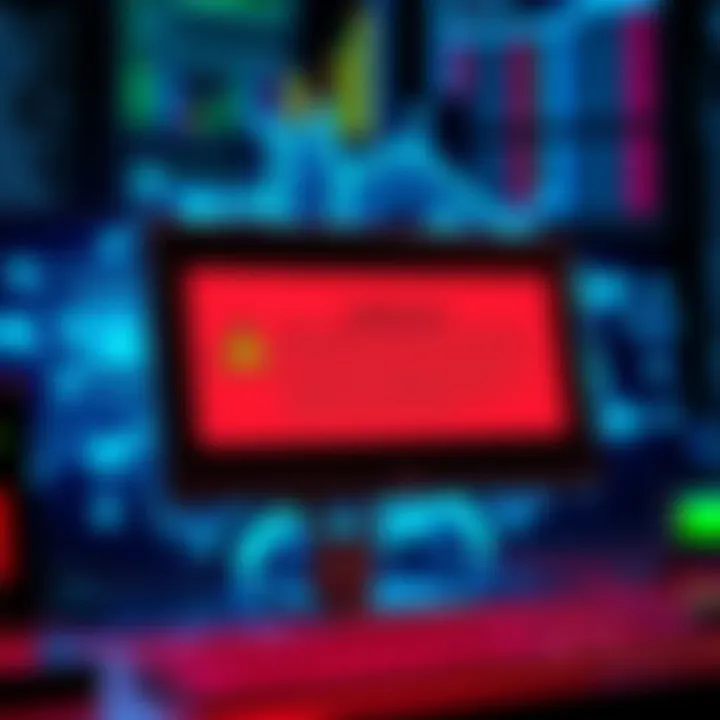 A computer screen displaying a warning about antivirus blocking a GUI wallet download, illustrating potential security issues and user concerns.